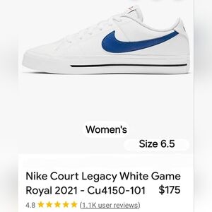 Nike Womens Court Legacy W/ Midnight Blue